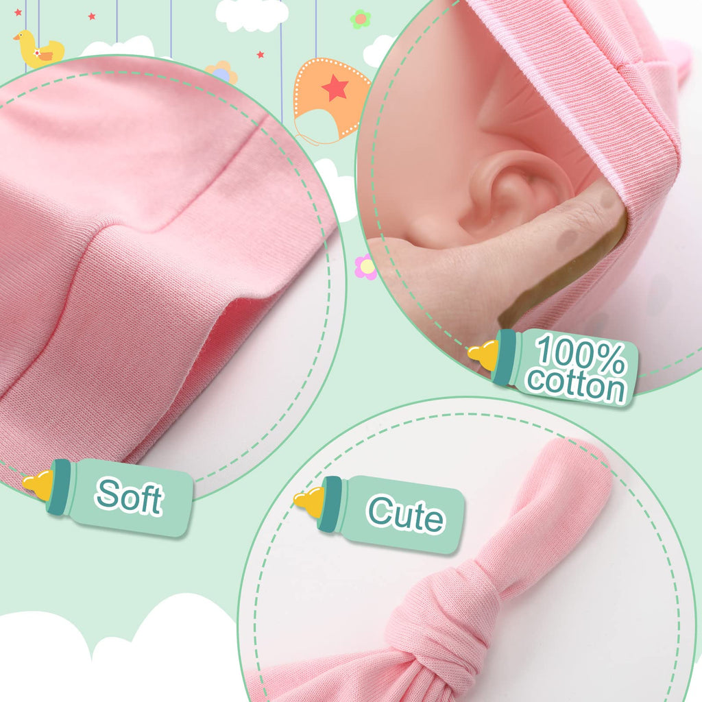 30 Pack Newborn Knot Beanie Hats Z54709