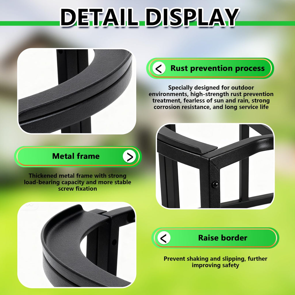Heavy-Duty Stainless Steel Rain Barrel Stand O1072