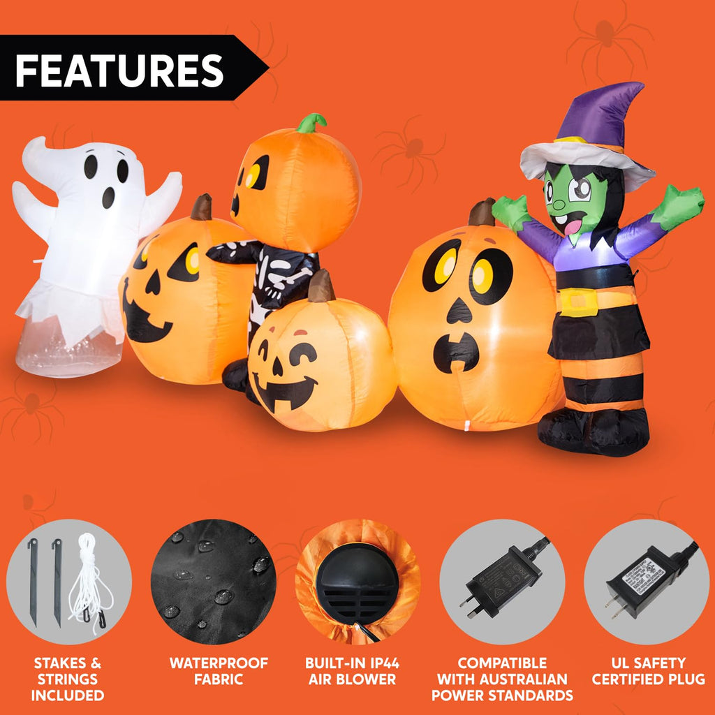 8 ft Inflatable Halloween Decoration with LEDs F460