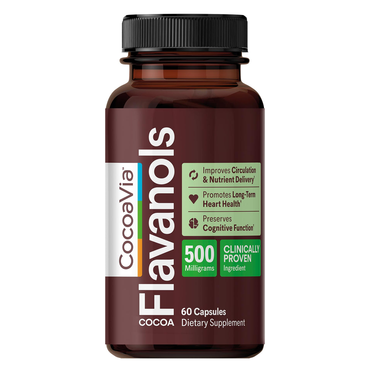 500mg High Flavanol Cocoa Supplement 60 Capsules B7799