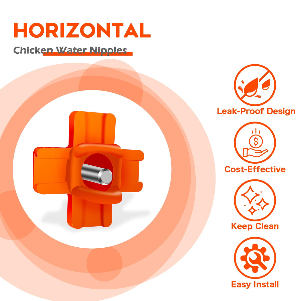 Chicken Waterer Nipple 16 Pack I652682