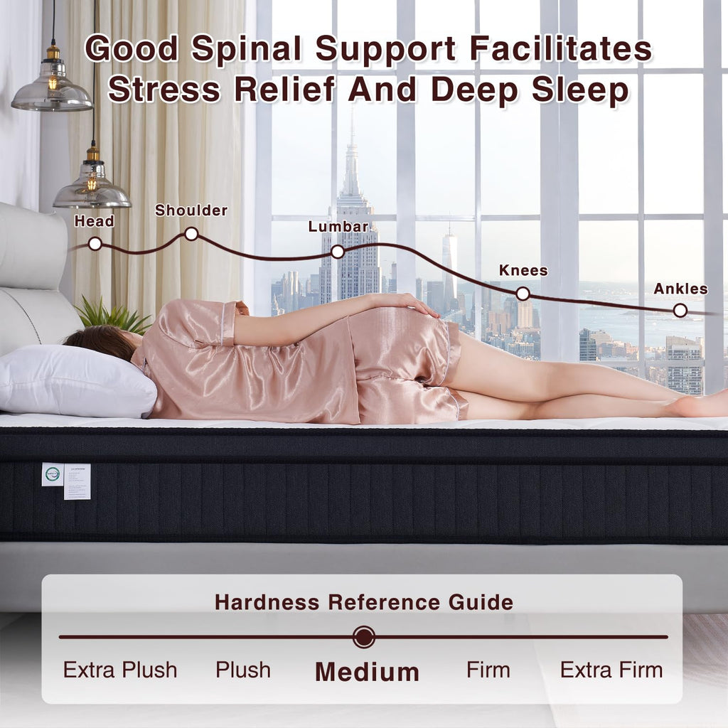Full Size 12 Inch Hybrid Mattress I9435