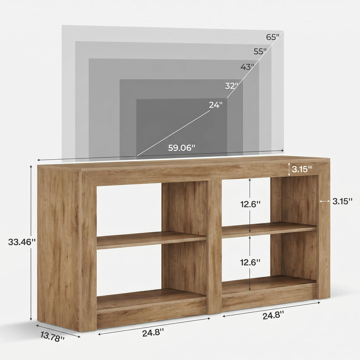 Tall TV Stand for TVs Up to 65 Inches H201150