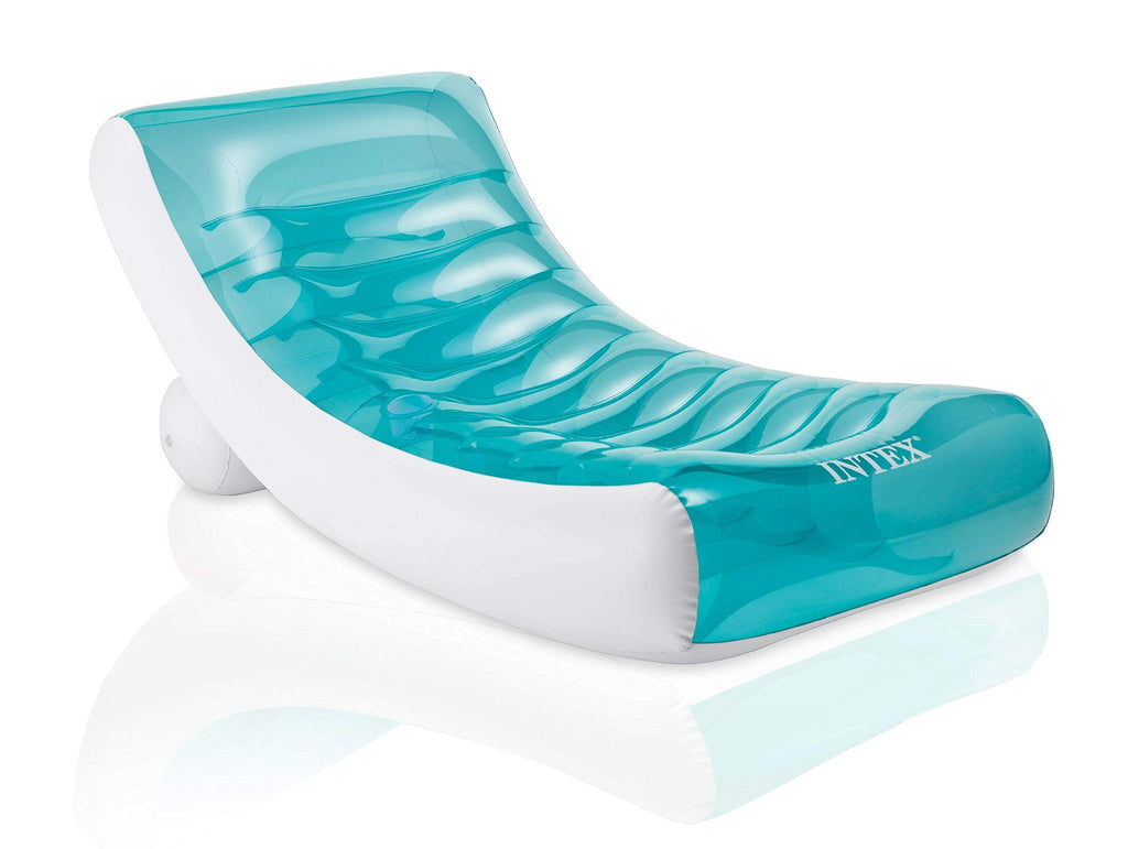 Inflatable Pool Floating Raft Chair with Cupholder 2 Pack E655