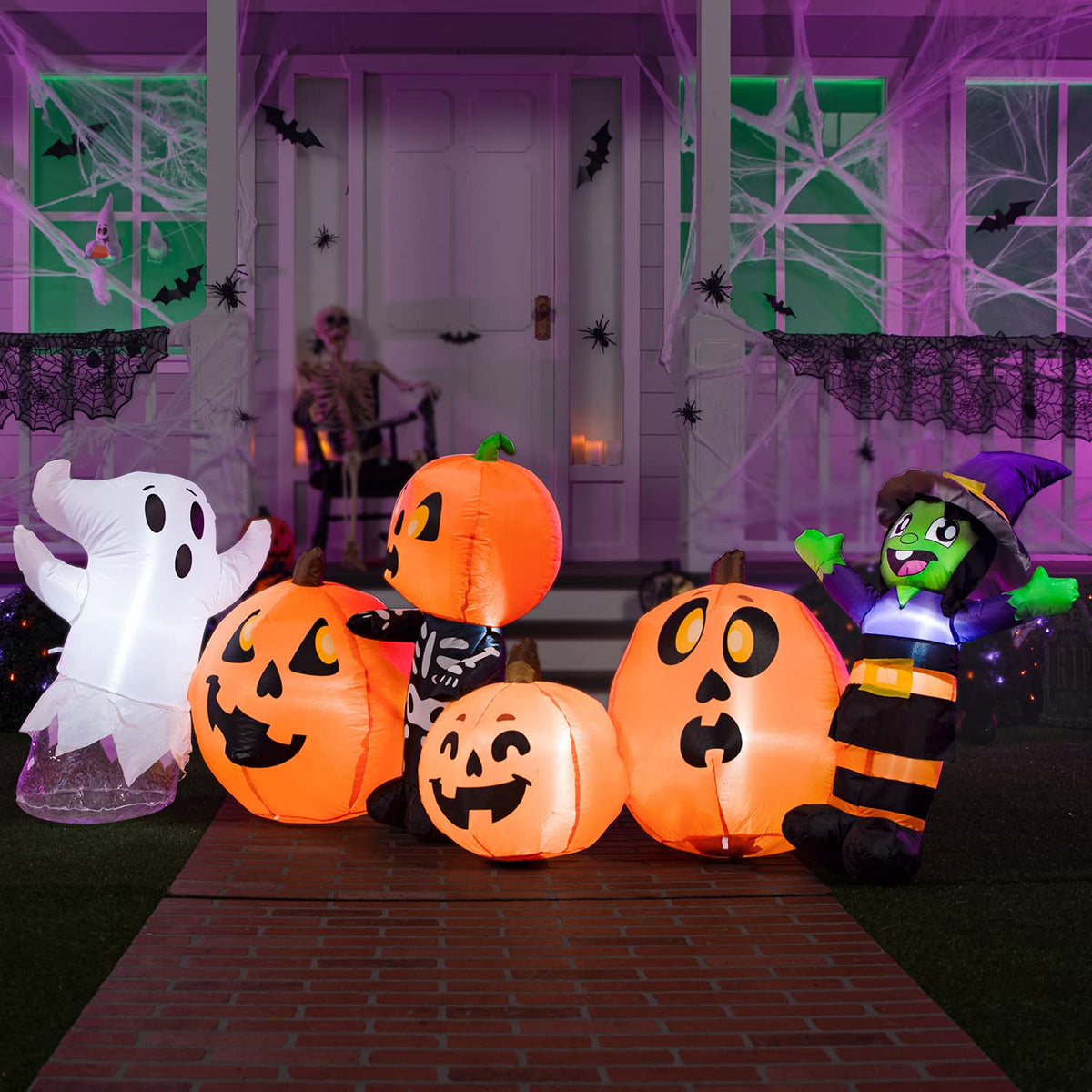 8 ft Inflatable Halloween Decoration with LEDs F460