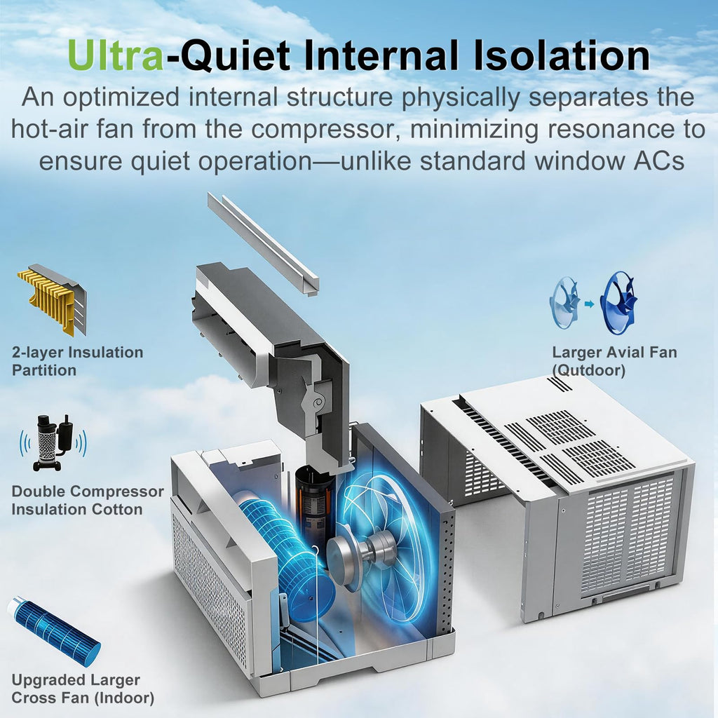 WiFi Enabled 10,000 BTU Smart Inverter Window Air Conditioner Y715