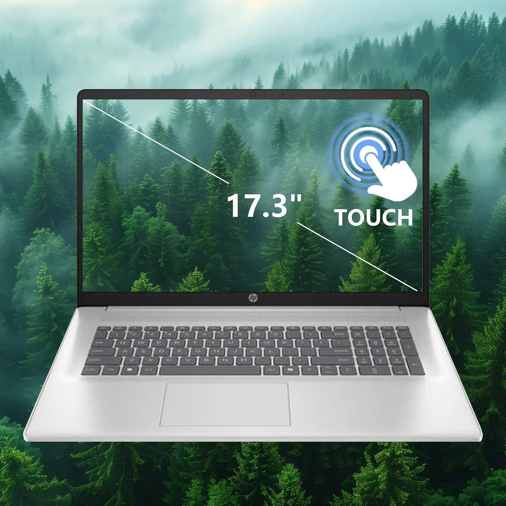 17.3" Touch Screen Laptop, 64GB RAM, 1TB SSD, AMD Ryzen 5, Windows 11 Pro, Silver Z686303