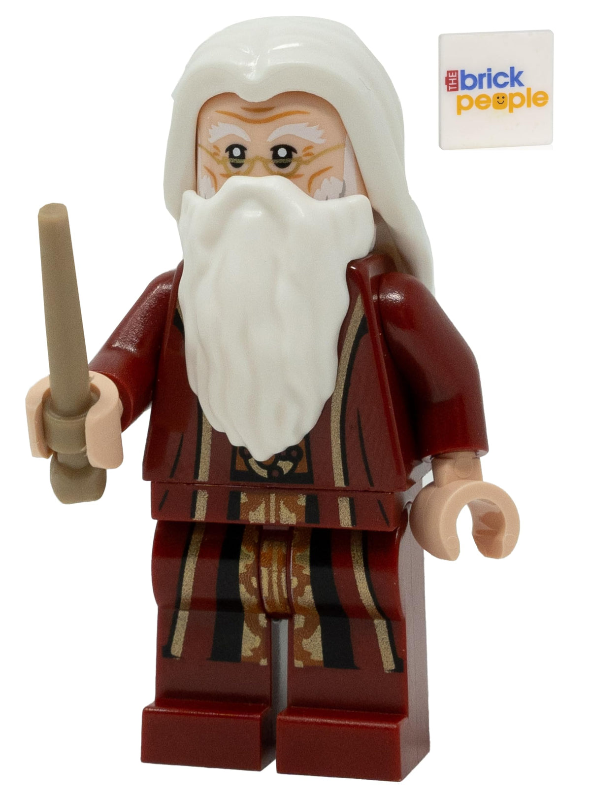 Red Robes Minifigure with Wand A879