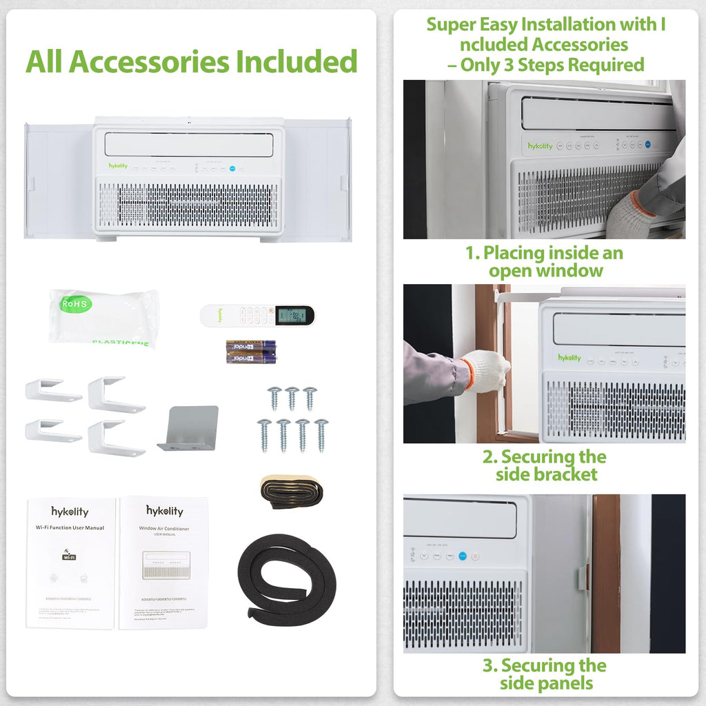 WiFi Enabled 10,000 BTU Smart Inverter Window Air Conditioner Y715