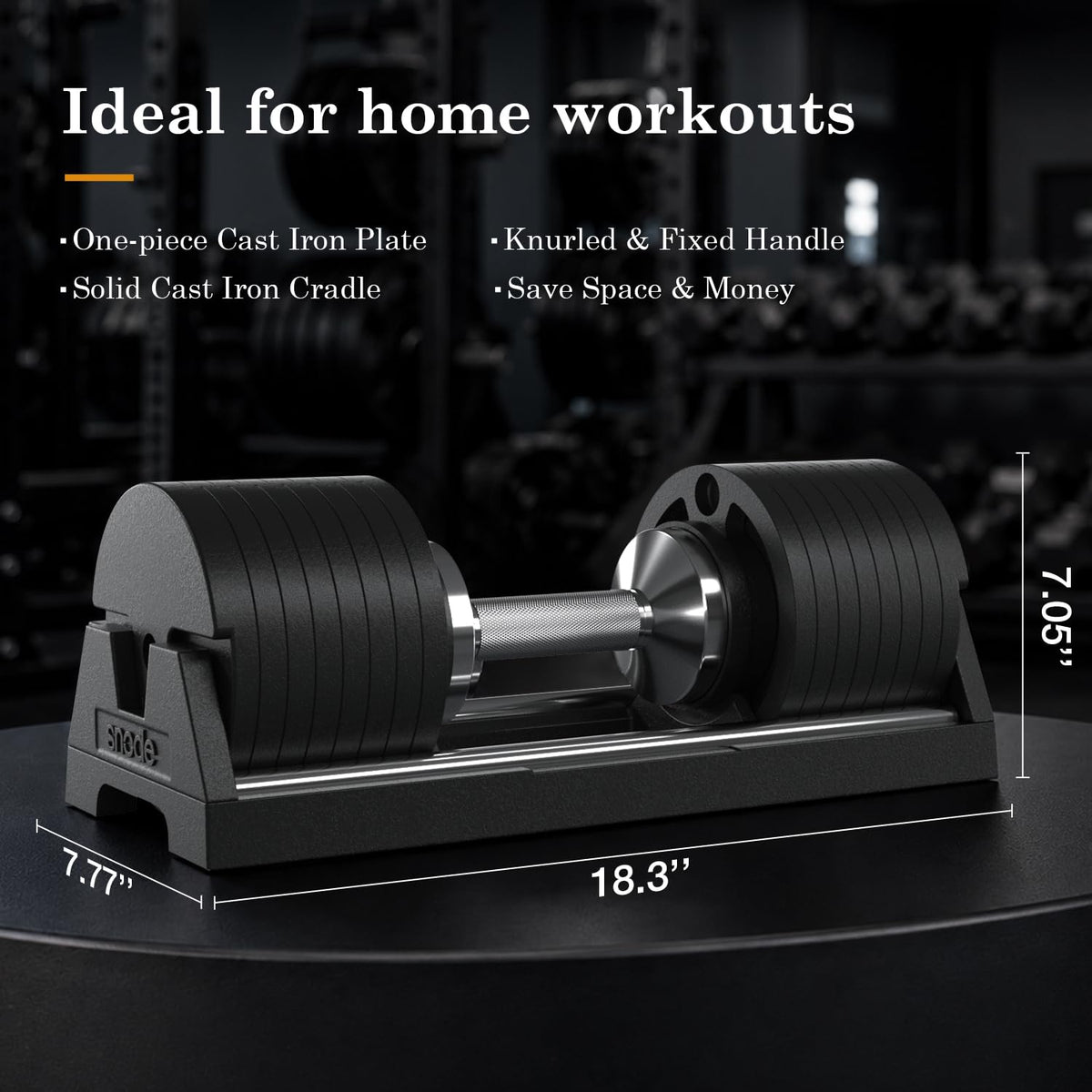 Adjustable Cast Iron Dumbbells 80LBs W376