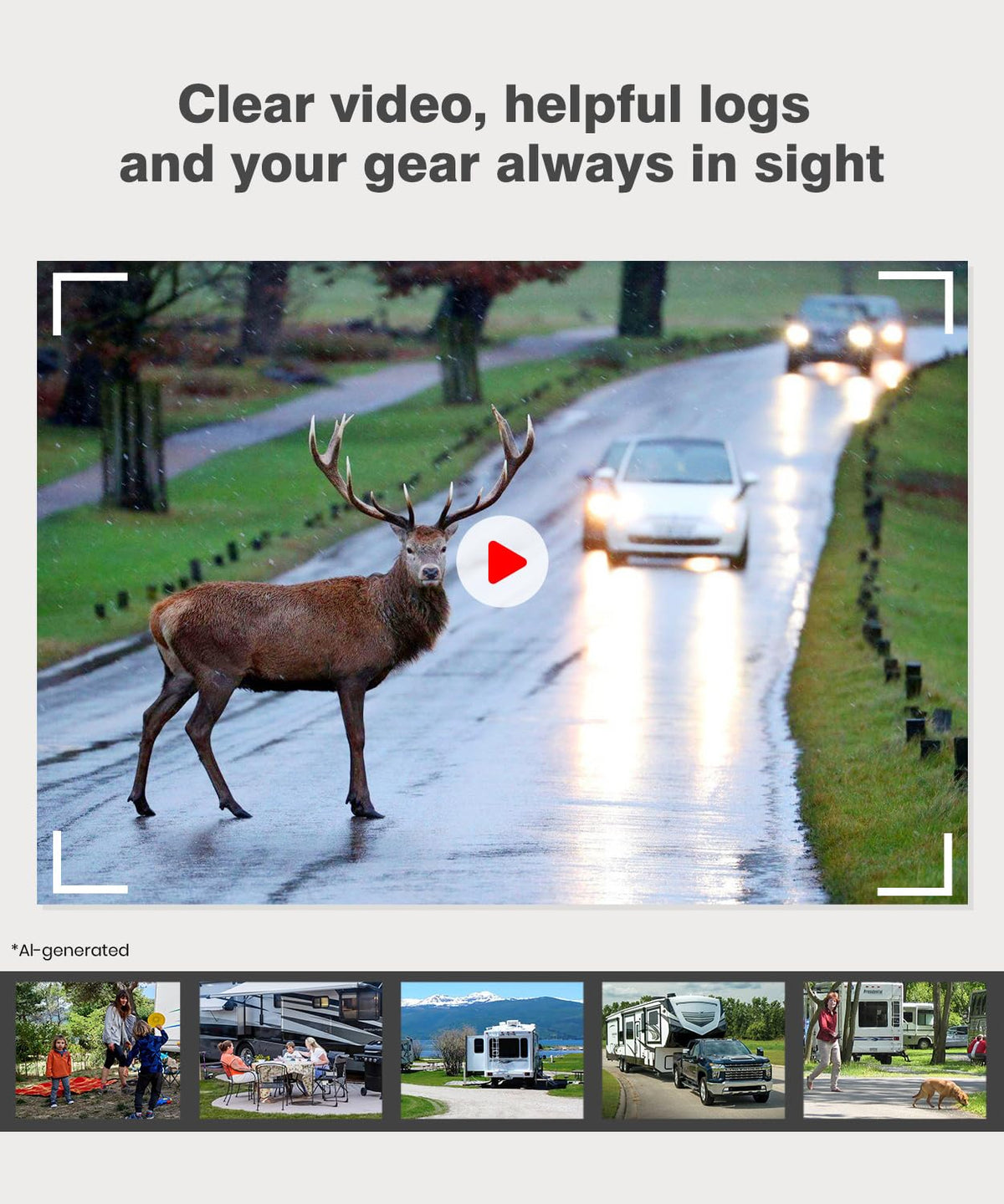 Wireless RV Backup Camera U254