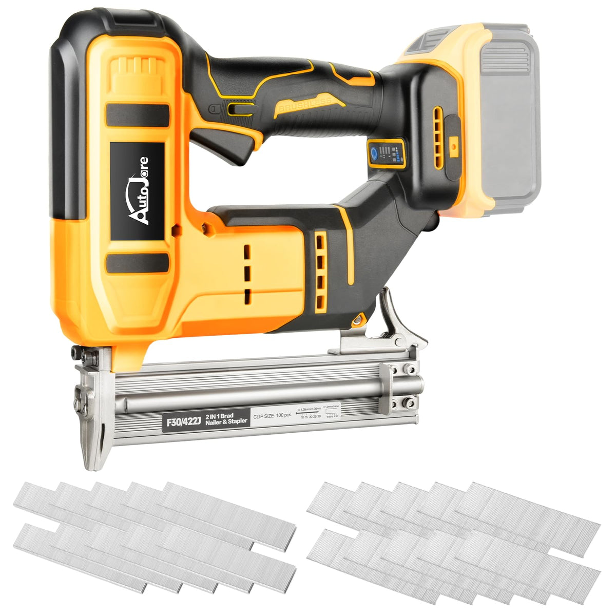 18 Gauge Cordless Brad Nailer 2 in 1 Nail/Staple Gun Y4232