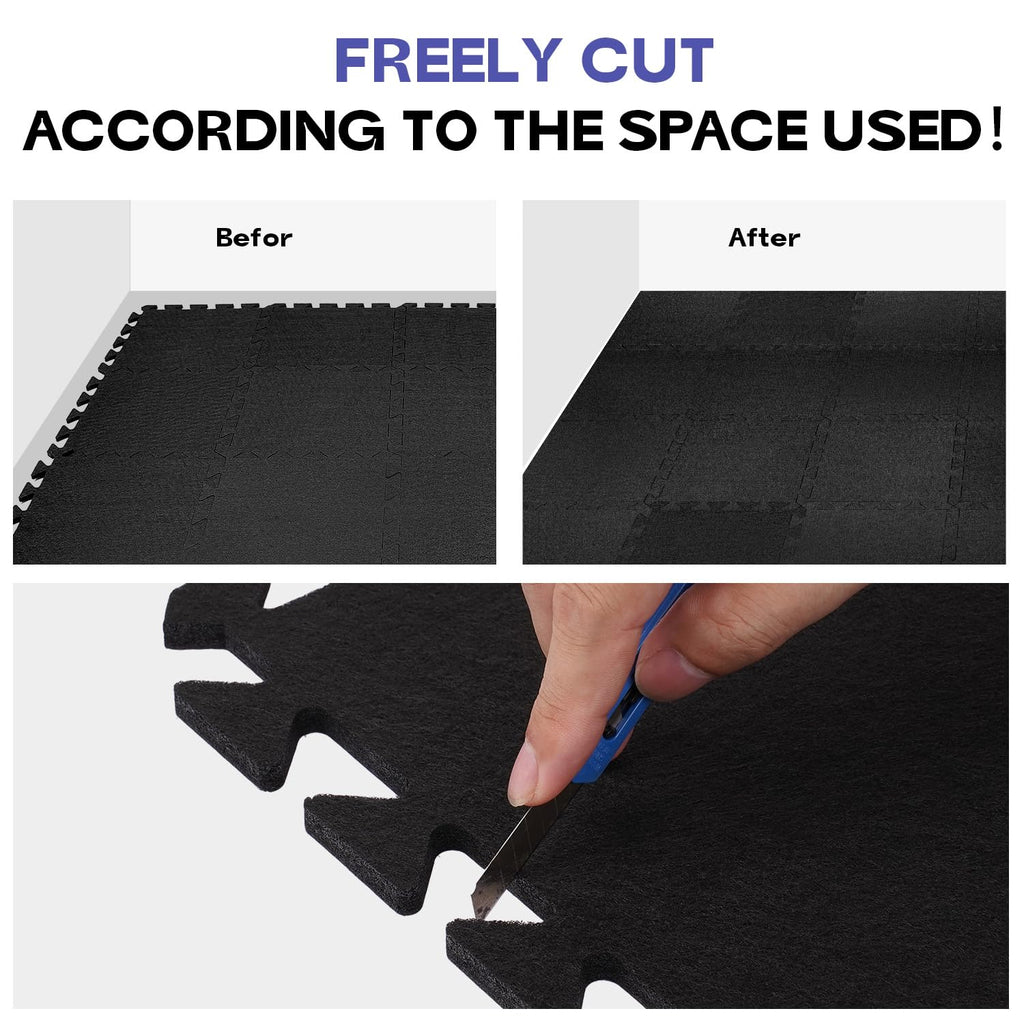 88 Key Full-Weighted Digital Piano and 18 Pcs Interlocking Floor Mats N987