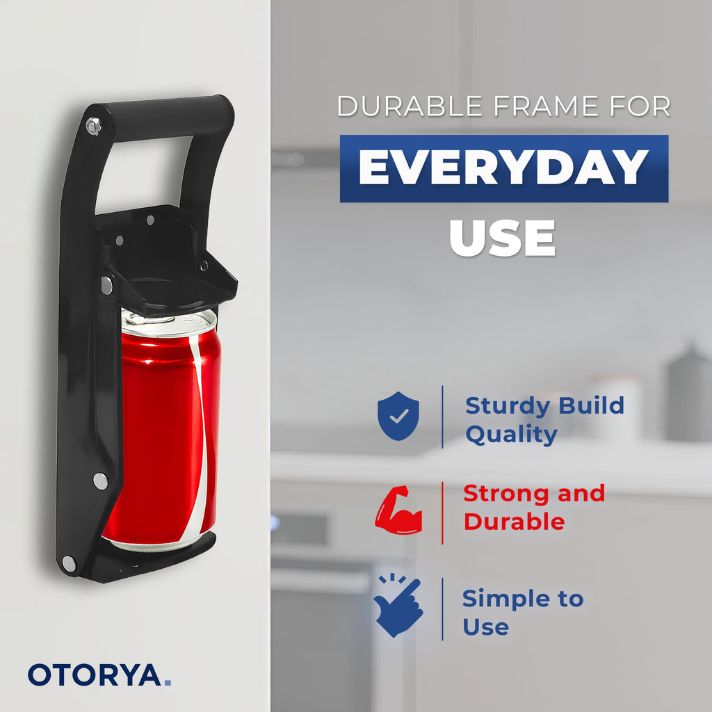 Wall Mounted Heavy Duty Can Crusher with Bottle Opener L570