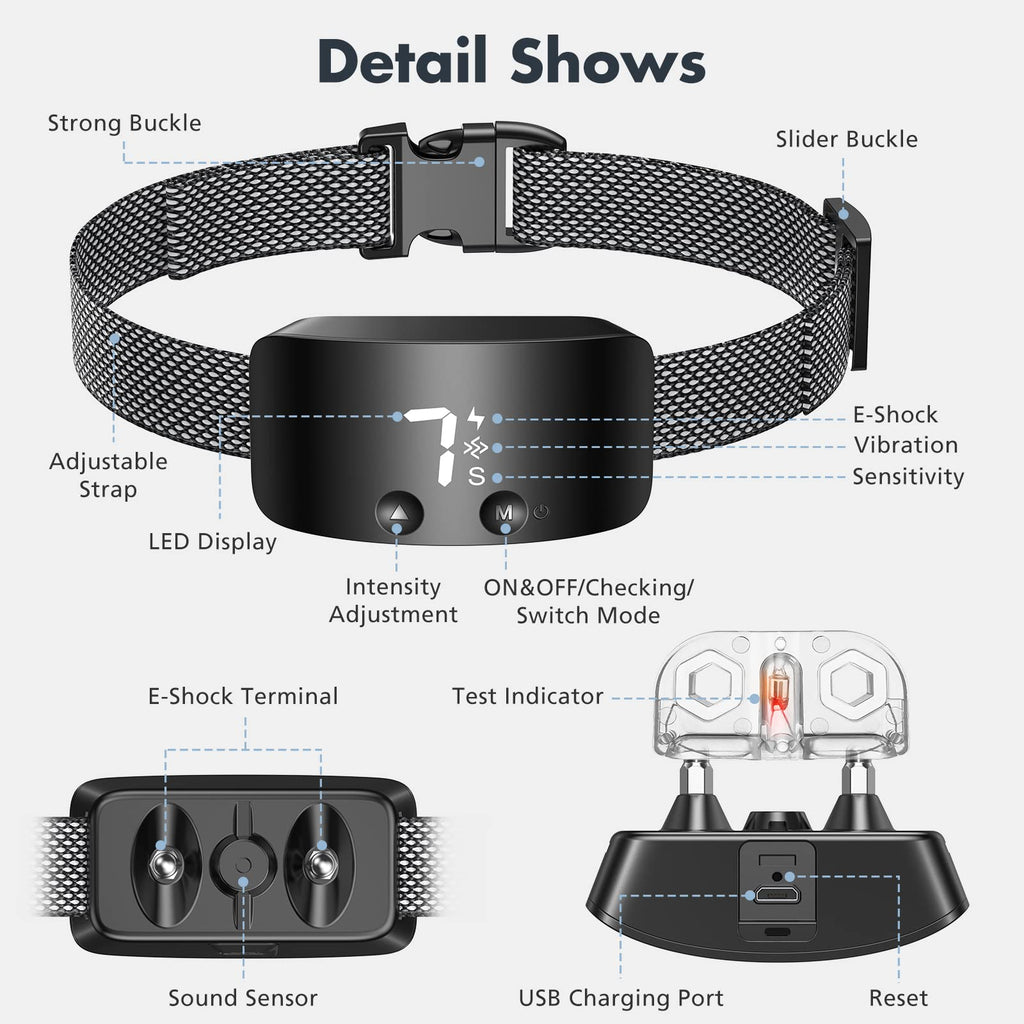 Rechargeable Anti Barking Training Collar W499