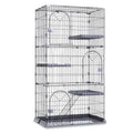 3/4-Tier Wire Cat Cage Playpen Kennel with Hammock G269