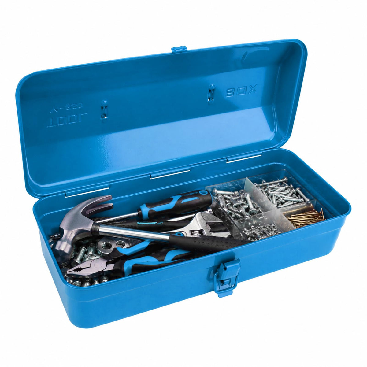 14.6" Metal Tool Box with Lock T679