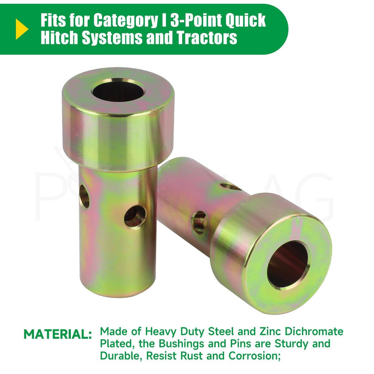 Quick Hitch Adapter Bushing for 3 Point Hitch Tractor F163229