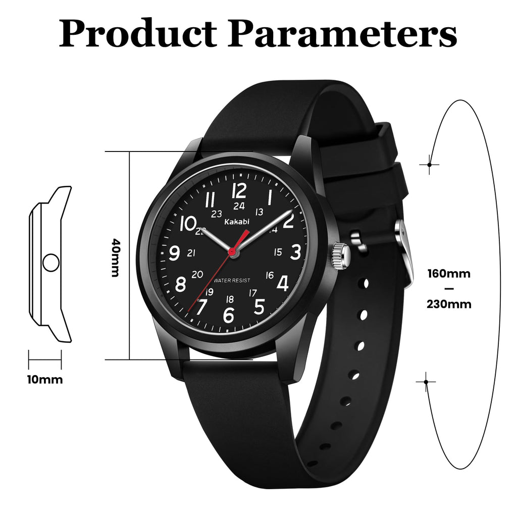 Mens Womens Quartz Silicone Strap Military Wristwatch F79005