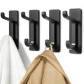 Black 4 Pack Stick-on Hooks Y84402