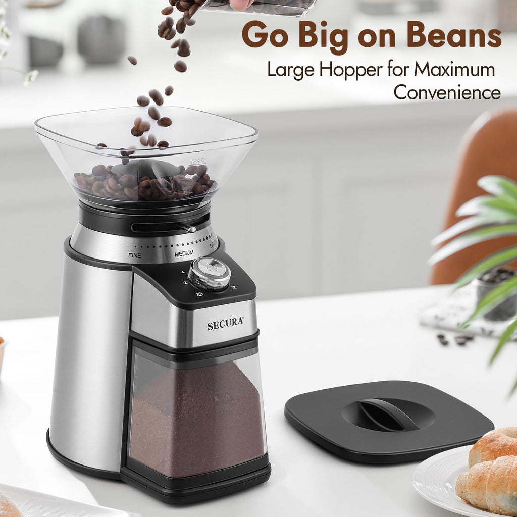 Electric Conical Burr Coffee Grinder with 17 Grind Settings, Black N513200