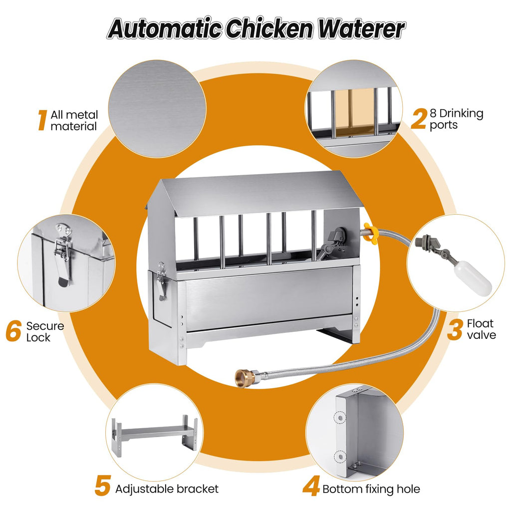 Stainless Steel Chicken Waterer P1440