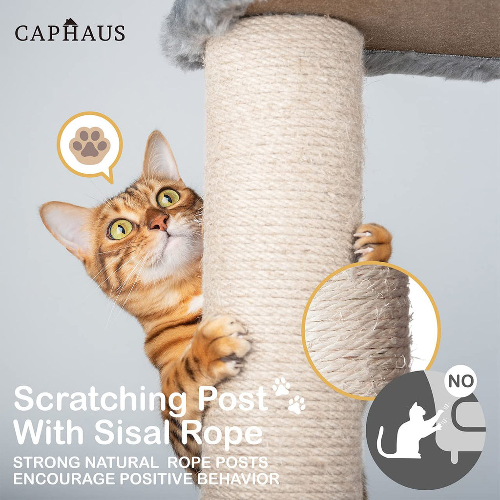 70-Inch Multi-Level Cat Tree with Hammock and Cat Cave K7537