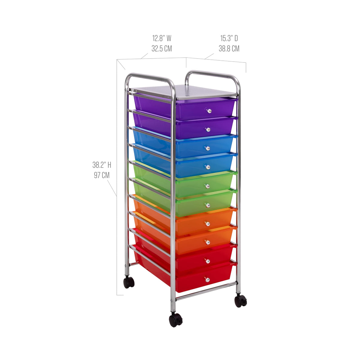 10 Drawer Rolling Storage Cart W65750