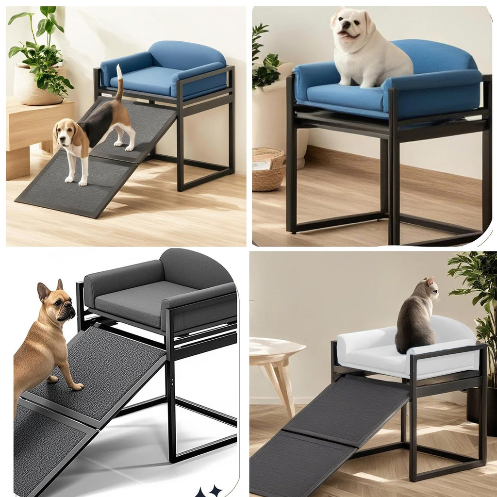 Extra Wide Non Slip Dog Stairs with Wheels V7738