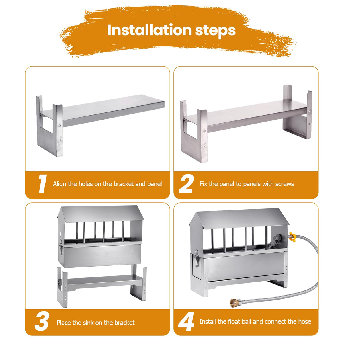 Stainless Steel Chicken Waterer P1440