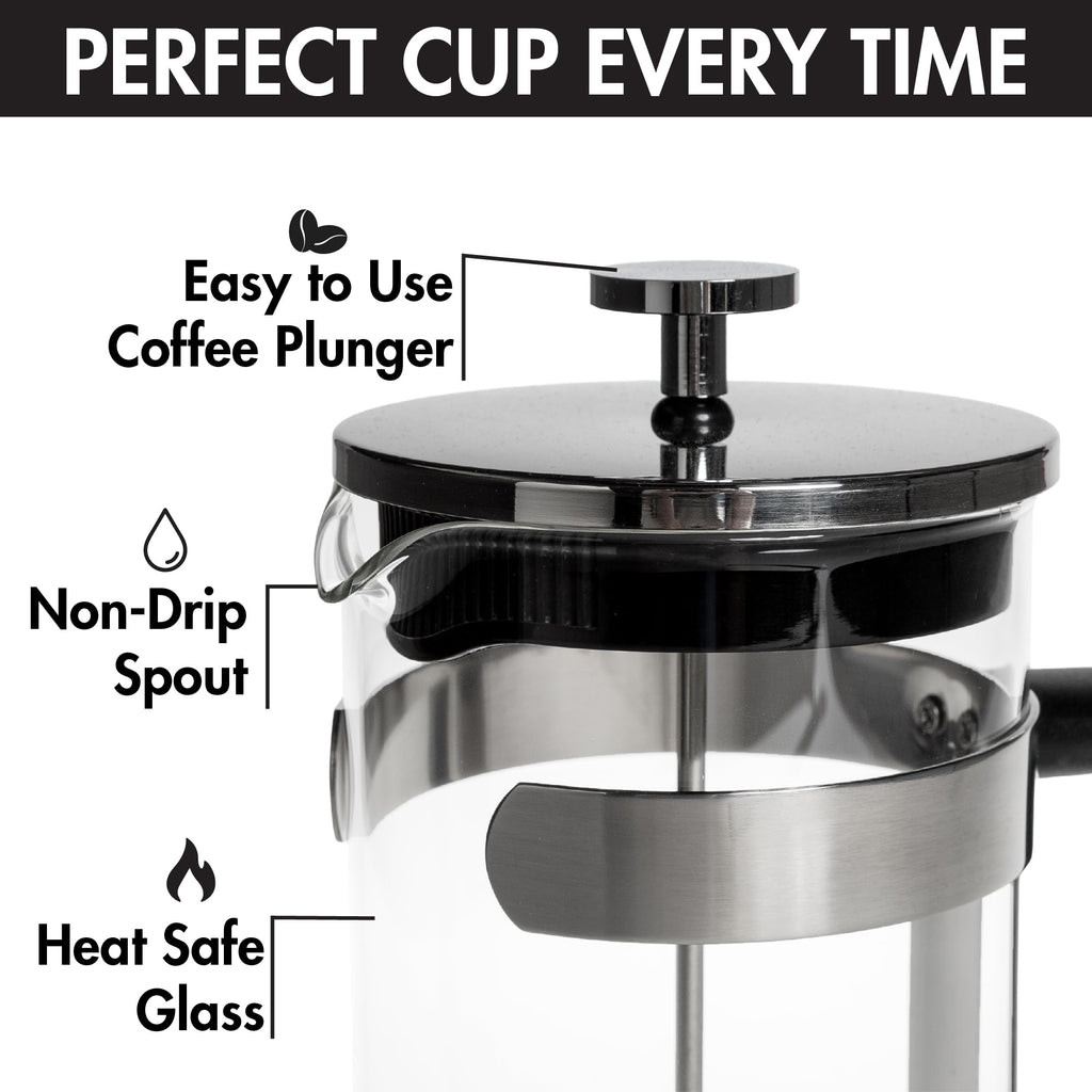 Borosilicate Glass French Press Coffee Maker 34-Ounces H423993