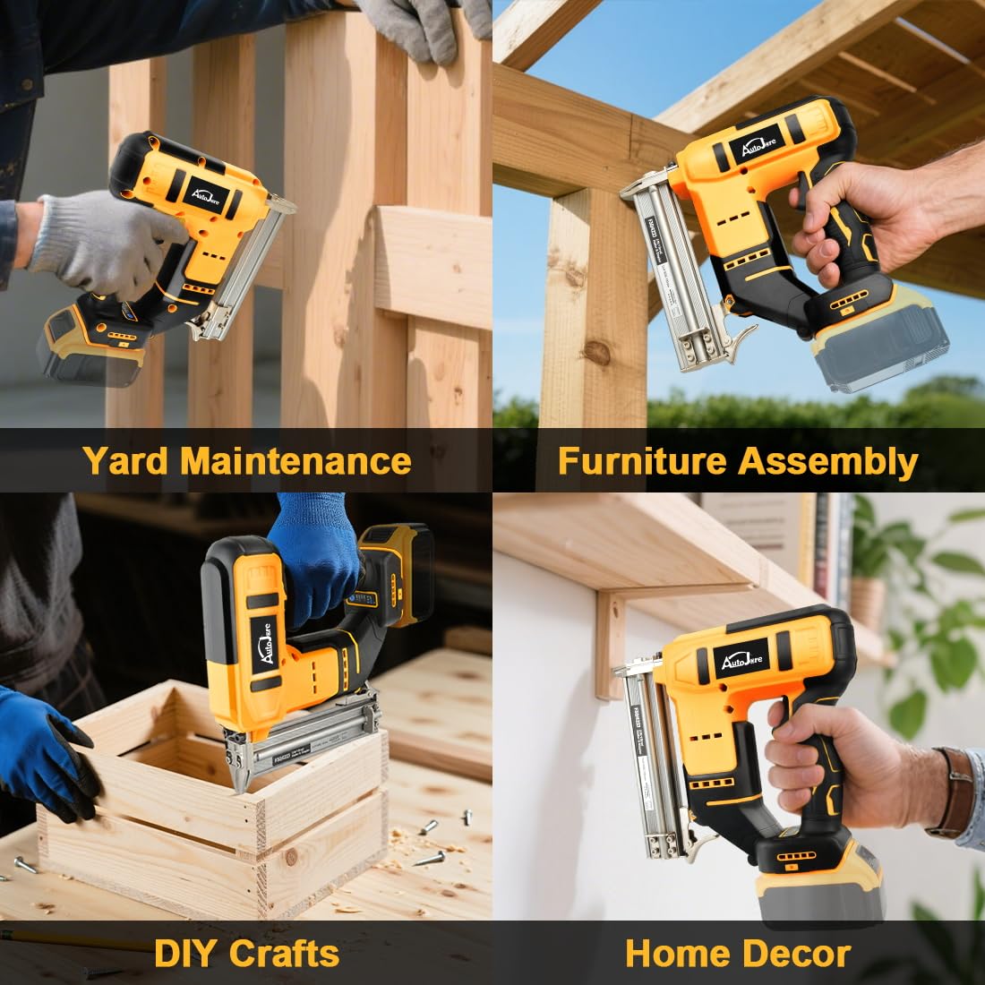 18 Gauge Cordless Brad Nailer 2 in 1 Nail/Staple Gun Y4232