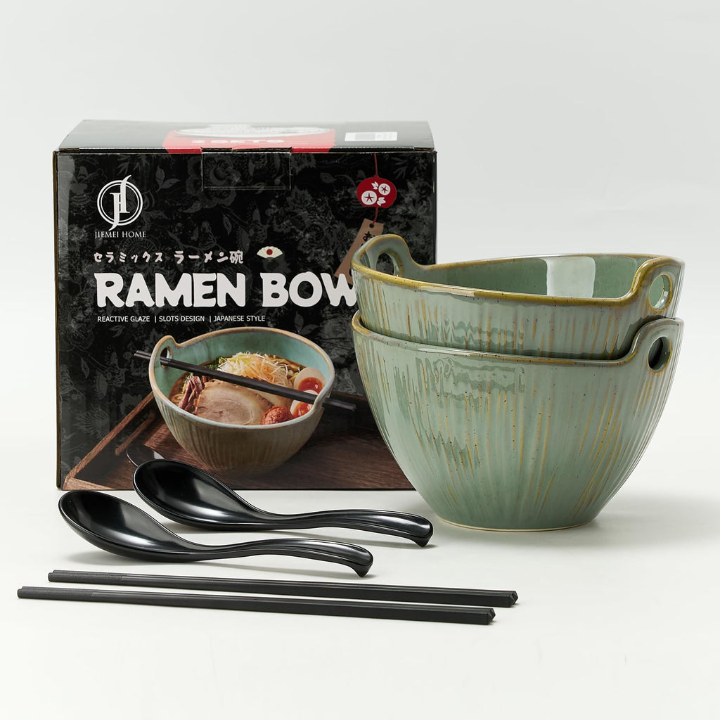 7 Inch Ceramic Ramen Bowl Set of 2 I245778