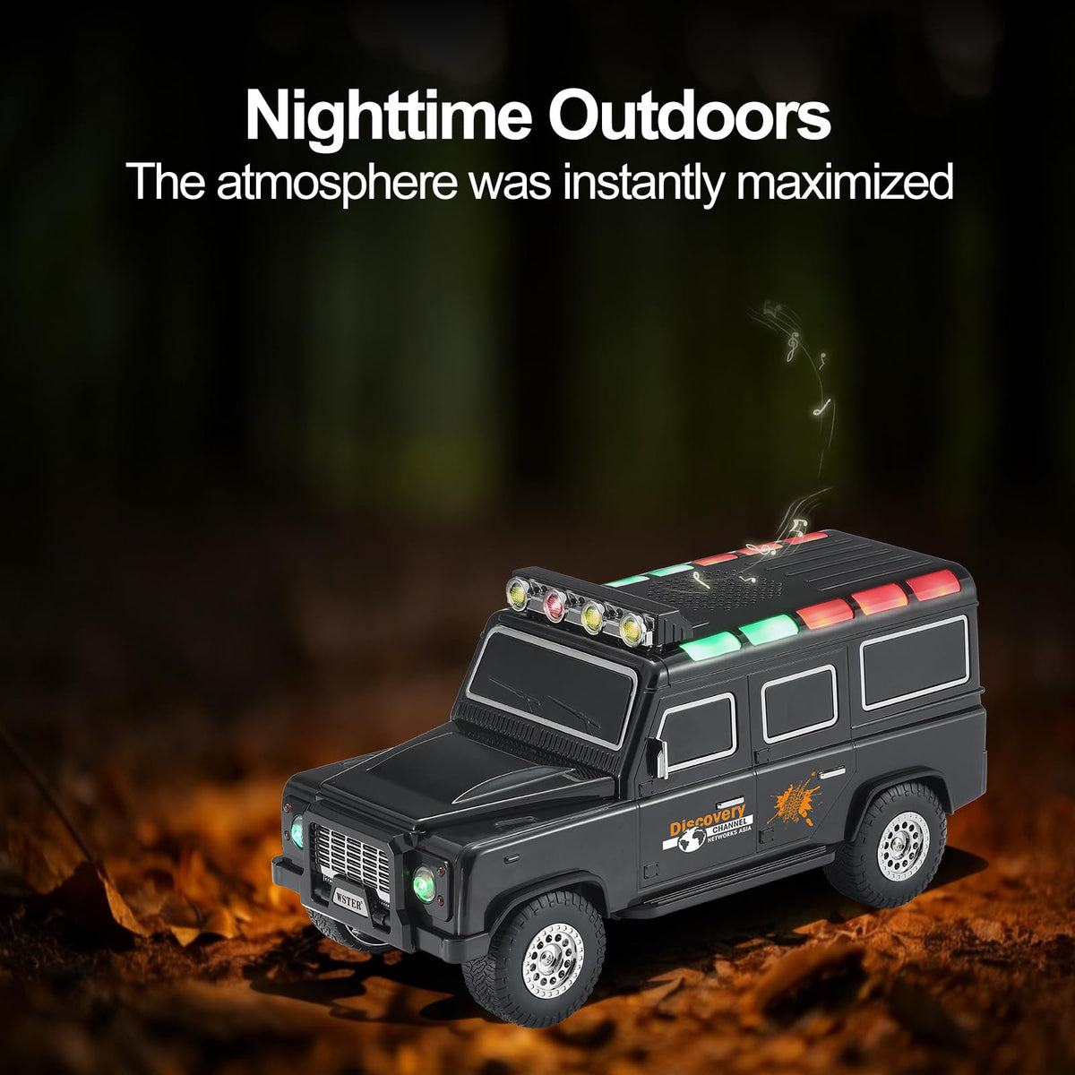 Black Off-Road Bluetooth Speaker with Roof Lights M312934
