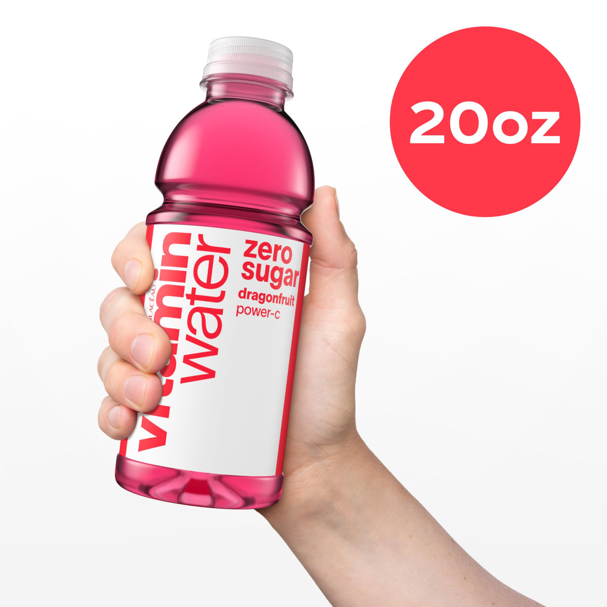 Dragonfruit Flavored Electrolyte Enhanced Bottled Water with Vitamin b5, b6, b12, 20 Fl Oz, 12 Pack R131