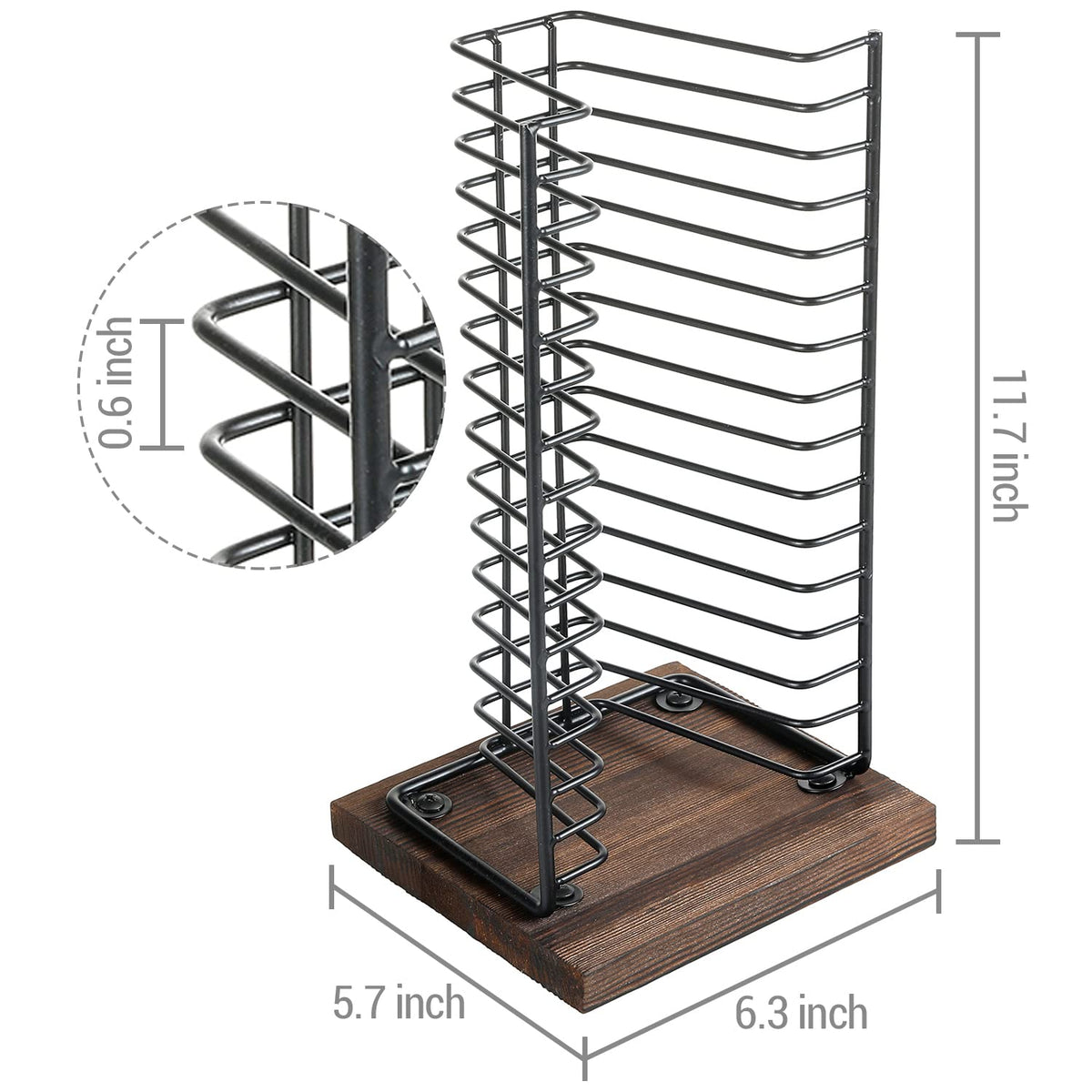 Black Metal CD Storage Rack C592