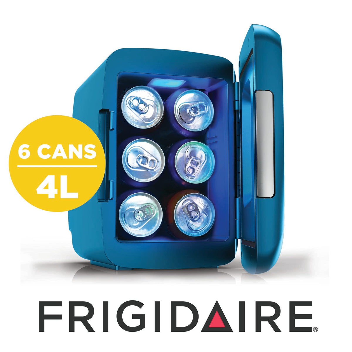 Gaming Light Up Mini Beverage Refrigerator 6 can 4 liters Blue S662