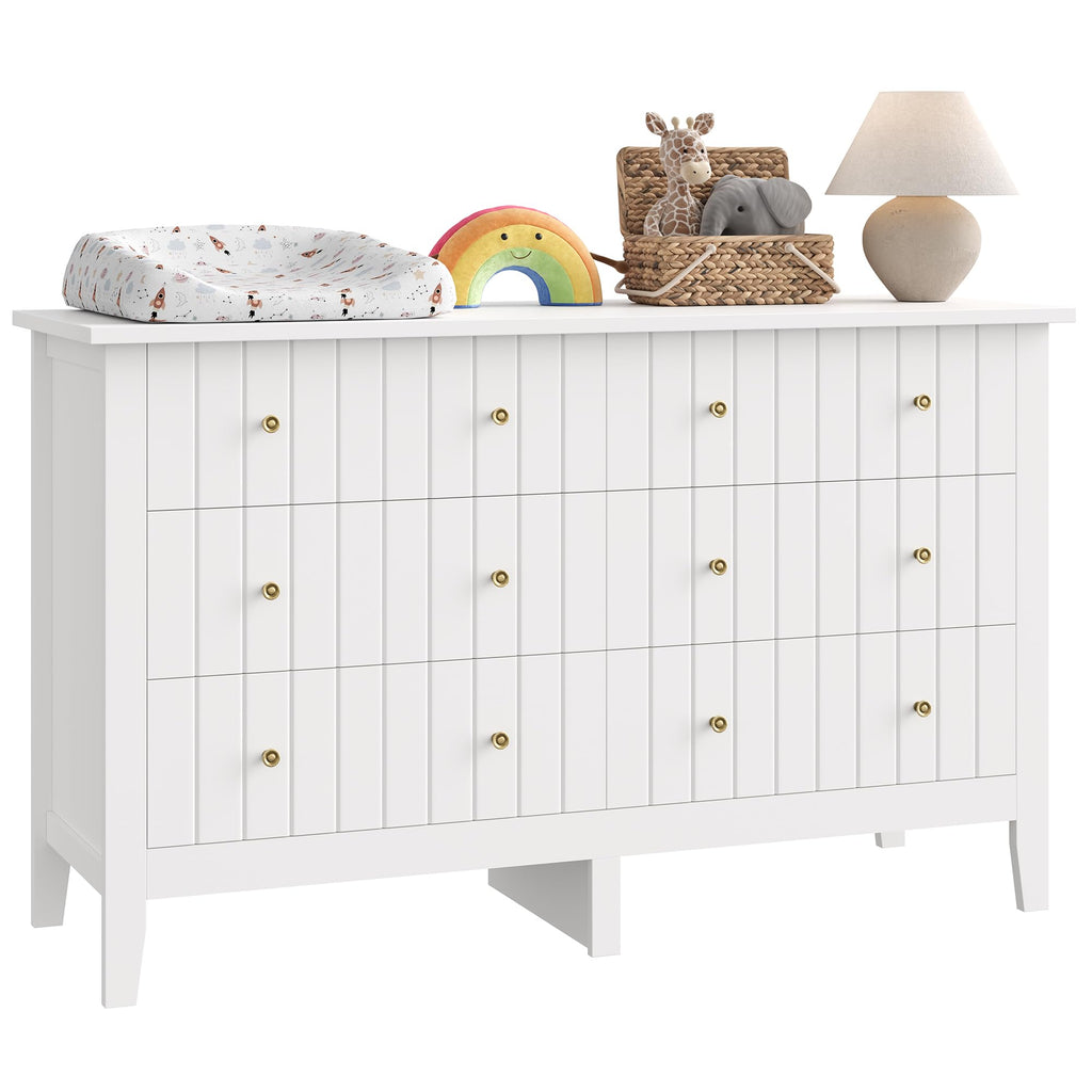 White 6 Drawer Dresser Z558130