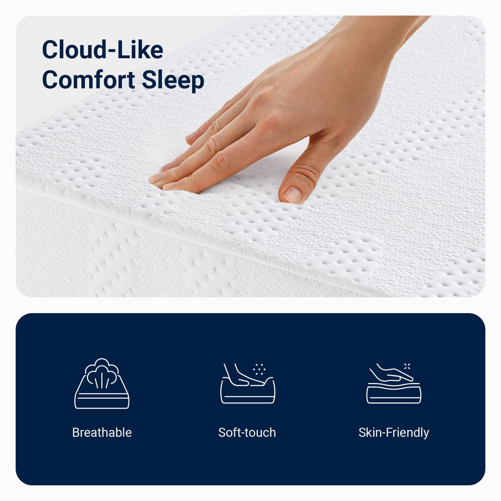 6 Inch Gel Memory Foam Twin Mattress J721335