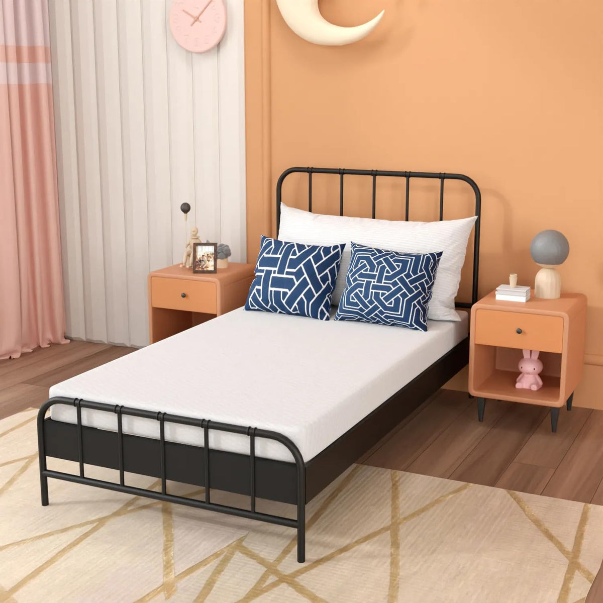 5 inch Memory Foam Twin Mattress with Washable Cover H851015