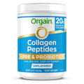 Collagen Peptides + Prebiotic & Probiotics Powder, 1lb Q489