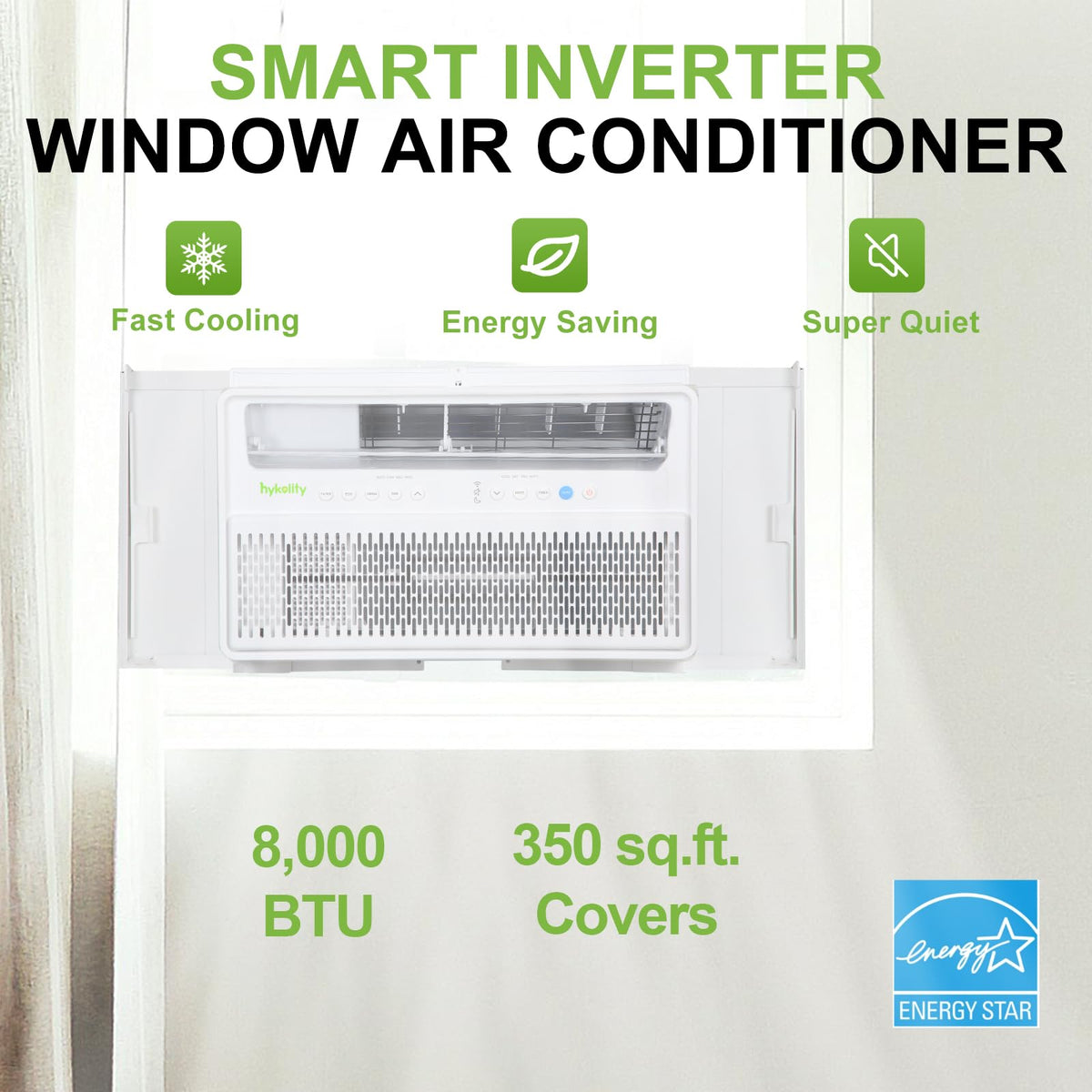 WiFi Enabled 10,000 BTU Smart Inverter Window Air Conditioner Y715