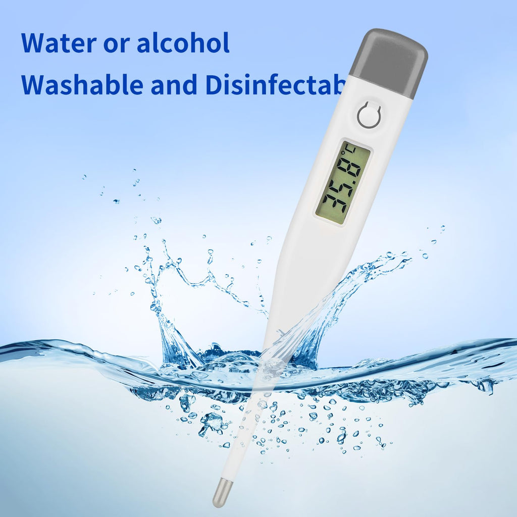 Digital Thermometer LCD Display Grey B52461