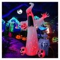 12 FT Halloween Inflatables Ghost with 3 Skulls T3289
