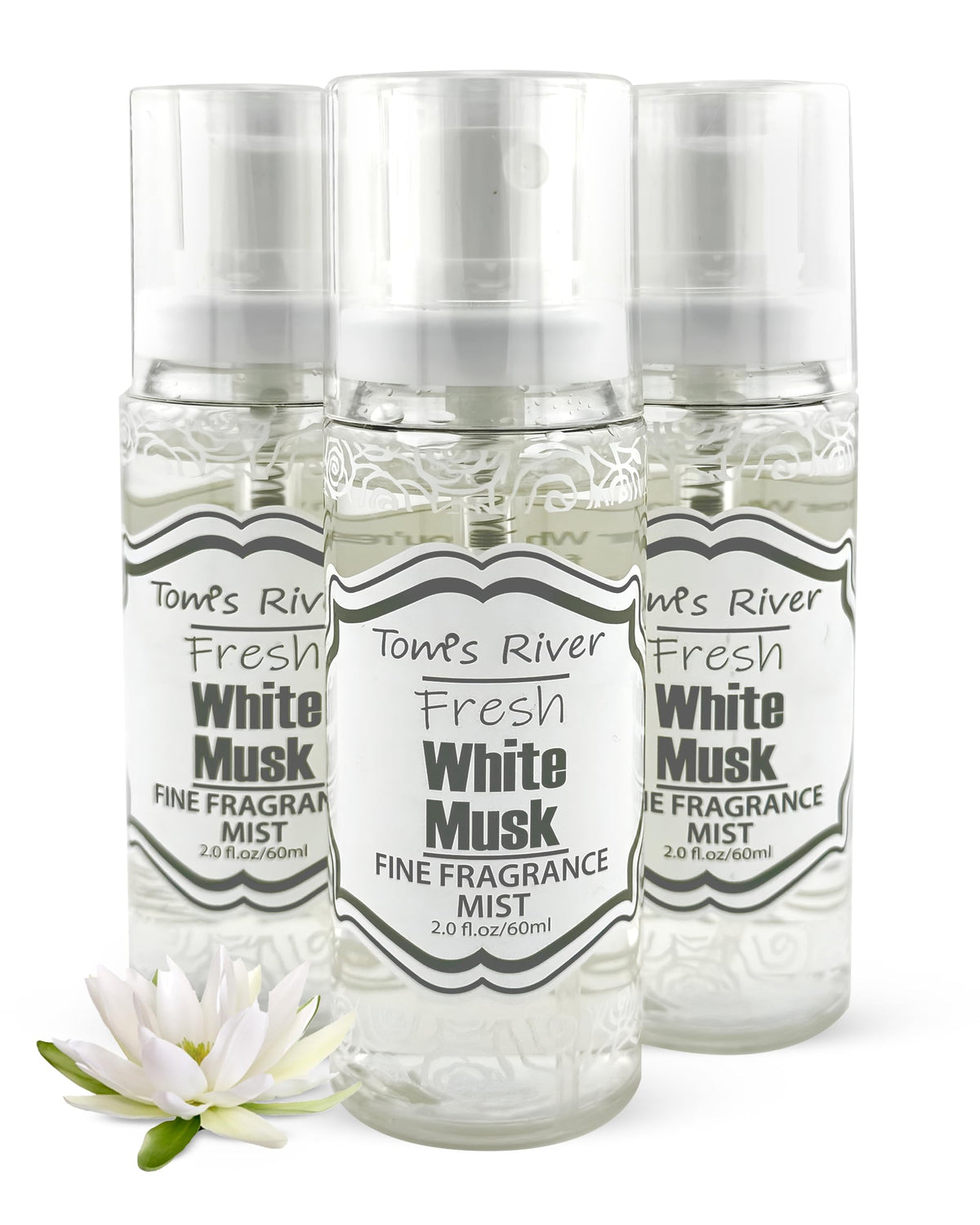 White Musk Scented Body & Hair Mist Pack of 3 2 fl oz E66374