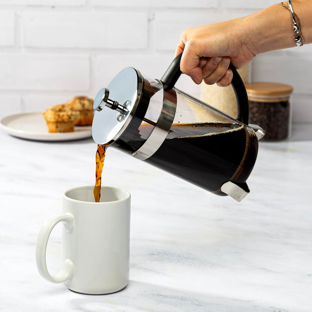 Borosilicate Glass French Press Coffee Maker 34-Ounces H423993