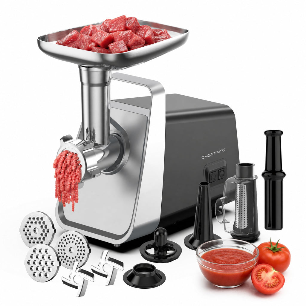 Electric Meat Grinder with Sausage Stuffer, 2 Blades, 3 Plates, 2800W Z8433