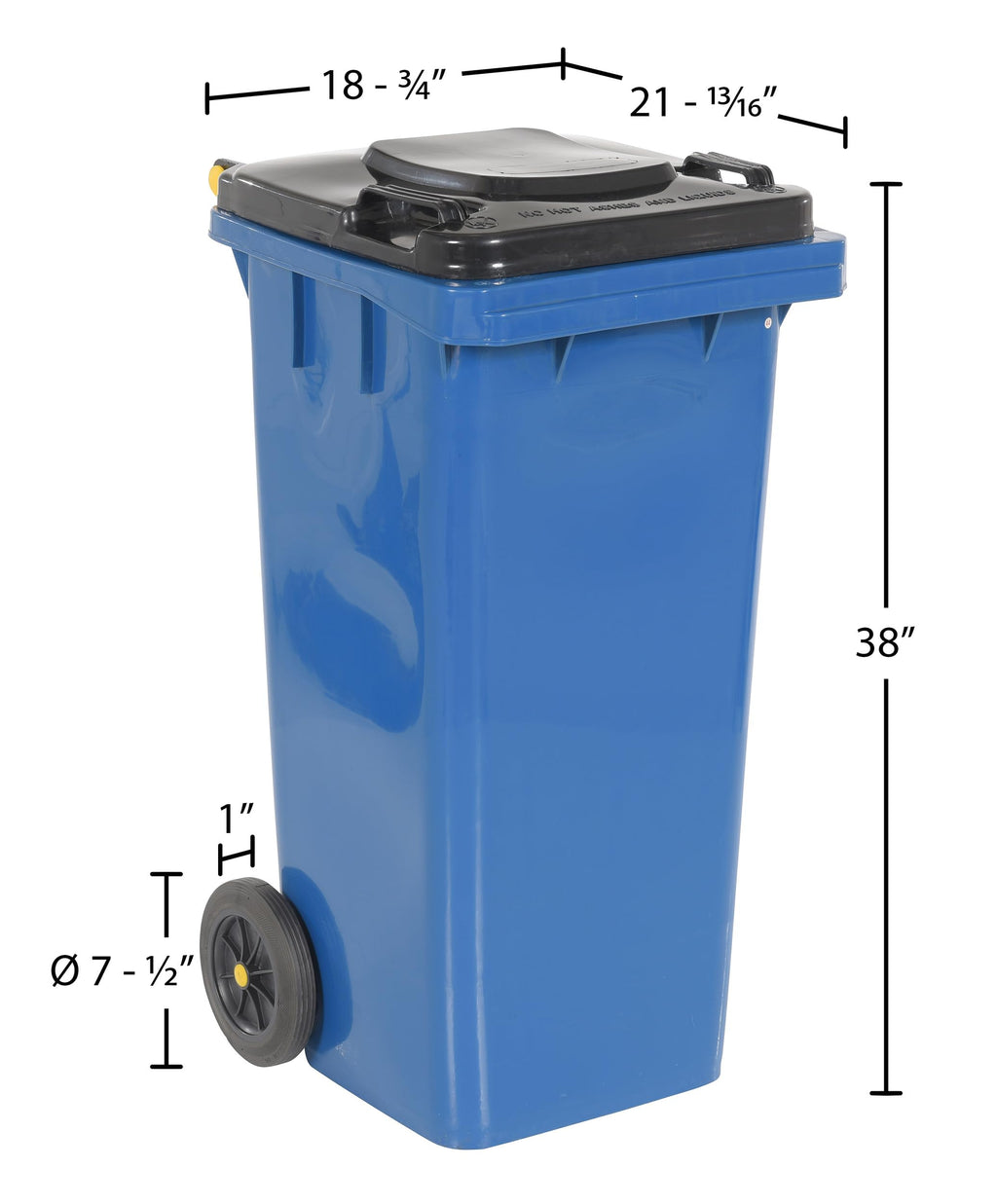 Blue 32 Gallon Polyethylene Trash Can T46564