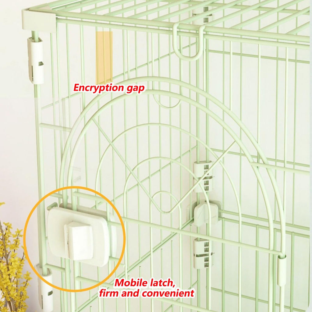 3/4-Tier Wire Cat Cage Playpen Kennel with Hammock G269