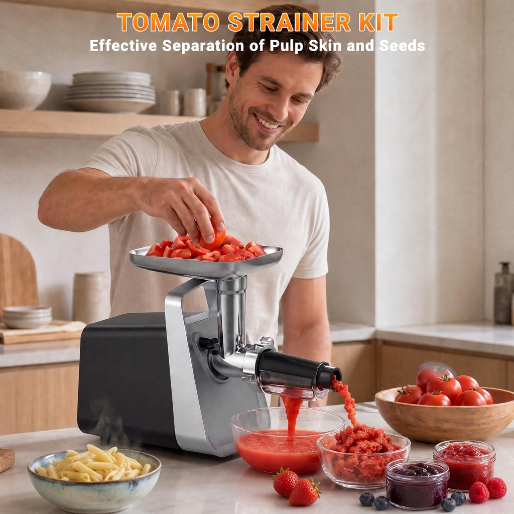 Electric Meat Grinder with Sausage Stuffer, 2 Blades, 3 Plates, 2800W Z8433